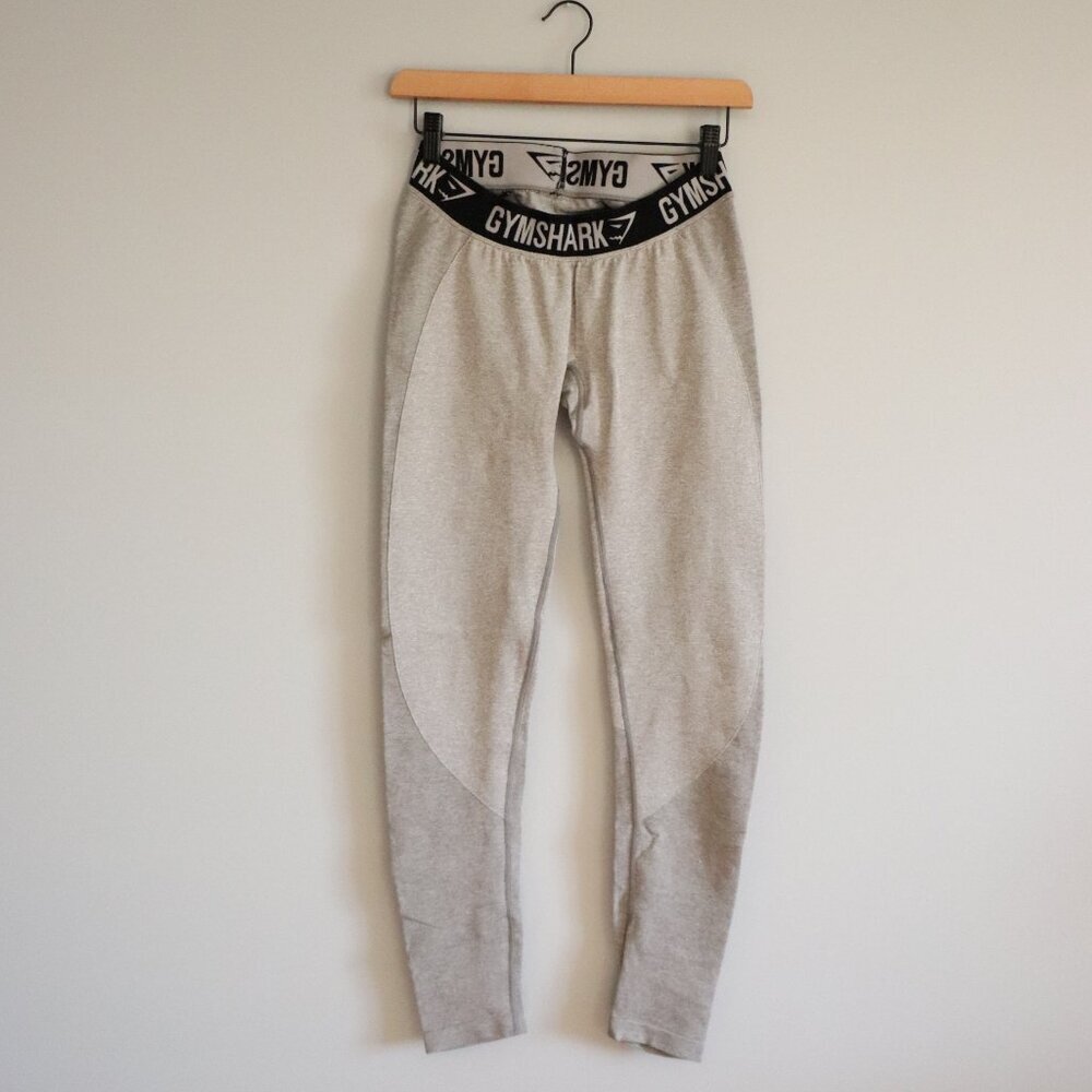 Gymshark Women's Small Grey Two-Tone Flex‎ Seamless Activewear Stretch Leggings